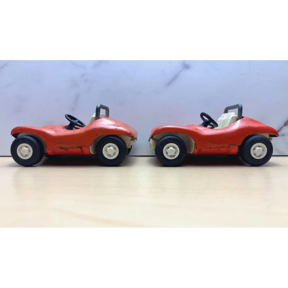 Tonka Vintage 1970s Mini Dune Buggy Orange Pressed Steel USA Lot of 2 55340